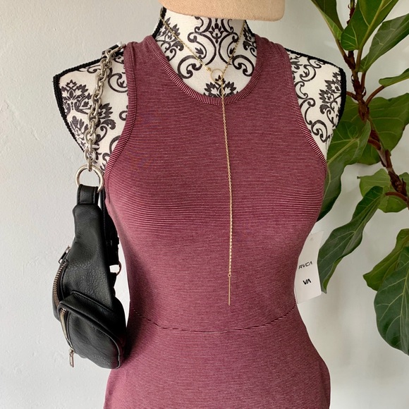 🔥🔥RVCA - MAGENTA FADE TANK JERSEY DRESS🔥🔥 - Picture 4 of 8